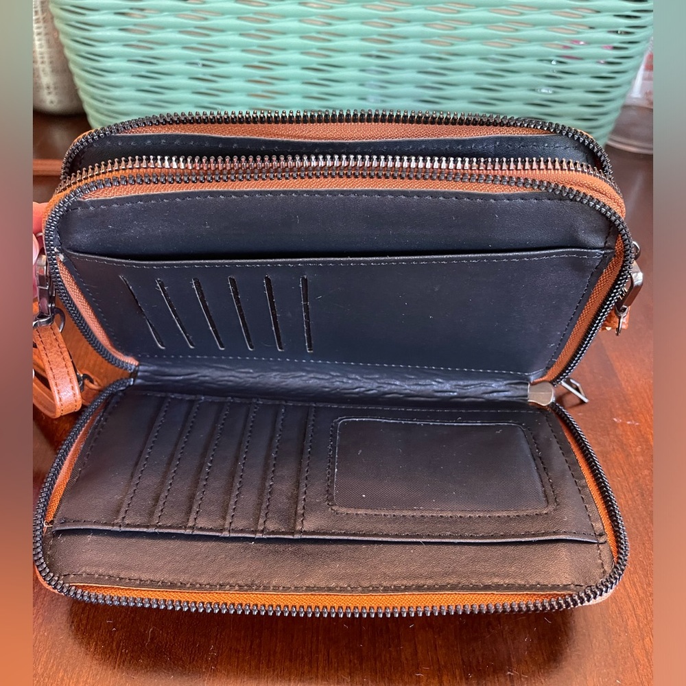 NWOT Faux Leather Crossbody - Picture 7 of 14